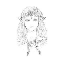 Coloring page: Zelda (Video Games) #113291 - Free Printable Coloring Pages