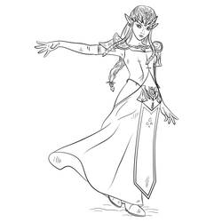 Zelda (Video Games) coloring page #200872 to print and color