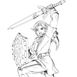 Zelda (Video Games) coloring page #200882 to print and color