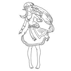 Zelda (Video Games) coloring page #200888 to print and color