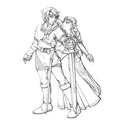 Zelda (Video Games) coloring page #200893 to print and color