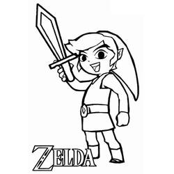 Zelda (Video Games) coloring page #200894 to print and color