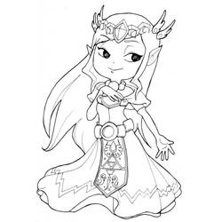 Zelda (Video Games) coloring page #200900 to print and color