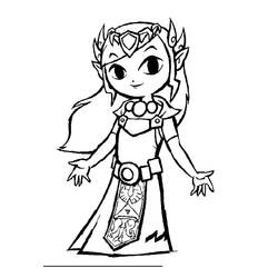 Zelda (Video Games) coloring page #200902 to print and color