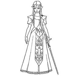 Zelda (Video Games) coloring page #200905 to print and color