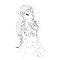 Zelda (Video Games) coloring page #200907 to print and color