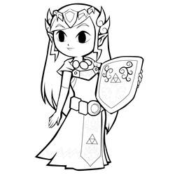 Zelda (Video Games) coloring page #200912 to print and color