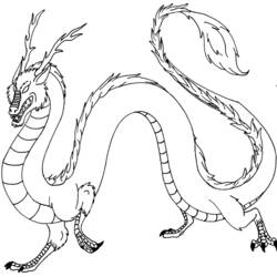 龙 (人物)着色页 #148587 可打印和着色