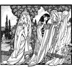 Middle Ages - 免费可打印着色页