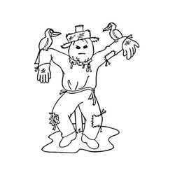 稻草人 (人物)着色页 #187724 可打印和着色