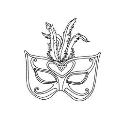面具 (物品)着色页 #120481 可打印和着色